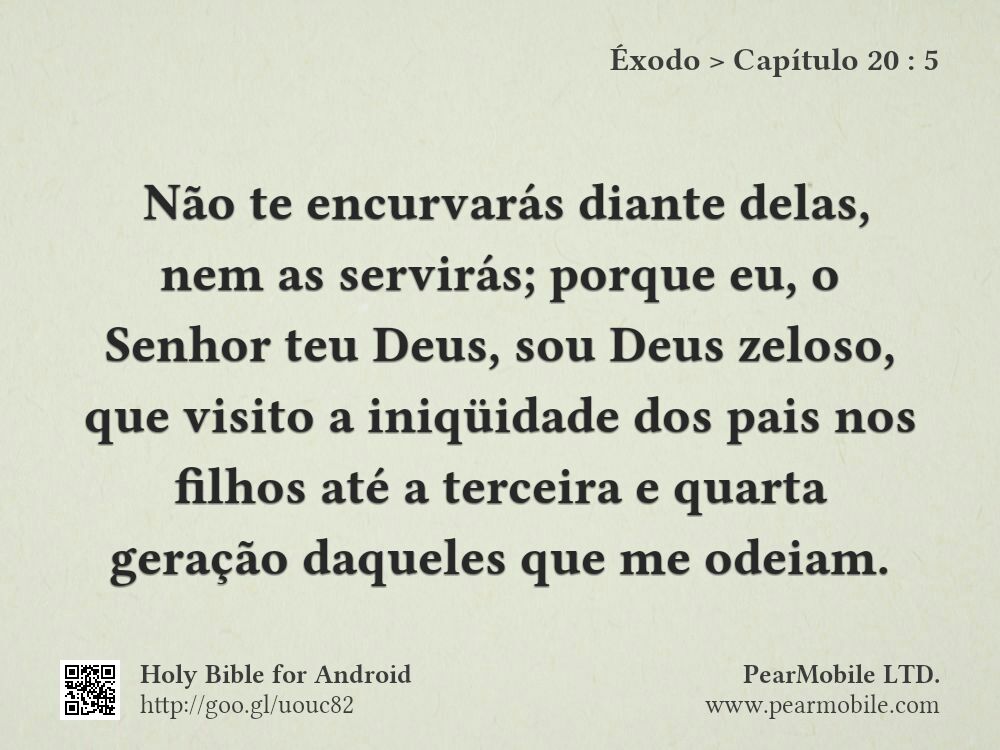 Éxodo, Capítulo 20:5